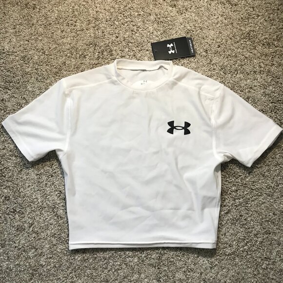 Under Armour Cropped Compression Tee Shirt - Picture 1 of 4